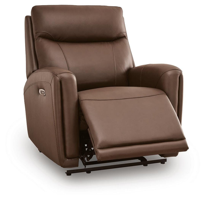Pincara Umber Power AutoGlide Recliner with Audio System - PCU1380242A