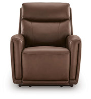 Pincara Umber Power AutoGlide Recliner with Audio System - PCU1380242A