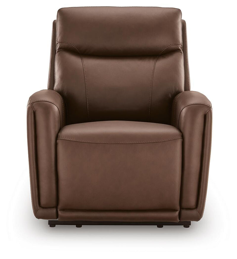 Pincara Umber Power AutoGlide Recliner with Audio System - PCU1380242A