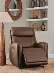 Pincara Umber Power AutoGlide Recliner with Audio System - PCU1380242A