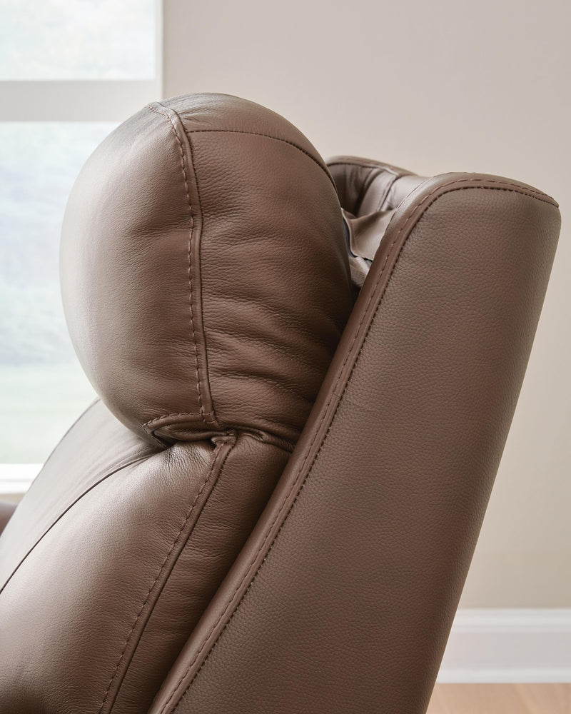 Pincara Umber Power AutoGlide Recliner with Audio System - PCU1380242A