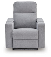 Pineland Pewter Power Glider Recliner with Audio System - PC9930642A