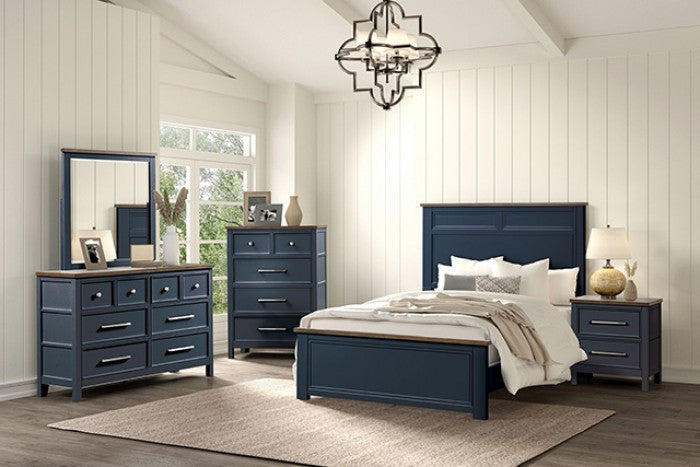Pinetop Blue/Dark Brown Dresser - FM7171BL-D