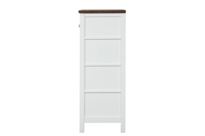 Pinetop White/Dark Brown Chest - FM7171WH-C