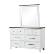 Pinetop White/Dark Brown Dresser - FM7171WH-D