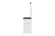 Pinetop White/Dark Brown Dresser - FM7171WH-D