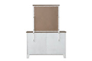 Pinetop White/Dark Brown Dresser - FM7171WH-D