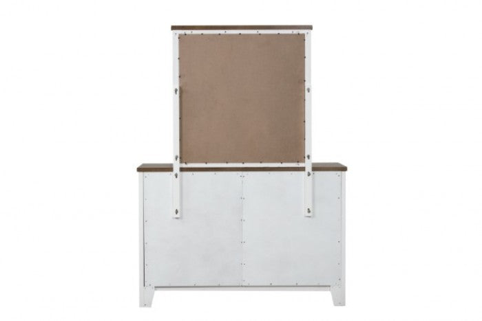 Pinetop White/Dark Brown Dresser - FM7171WH-D