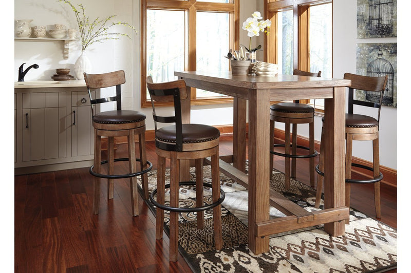 Pinnadel Light Brown Bar Height Bar Stool - Gate FurnitureBarstool