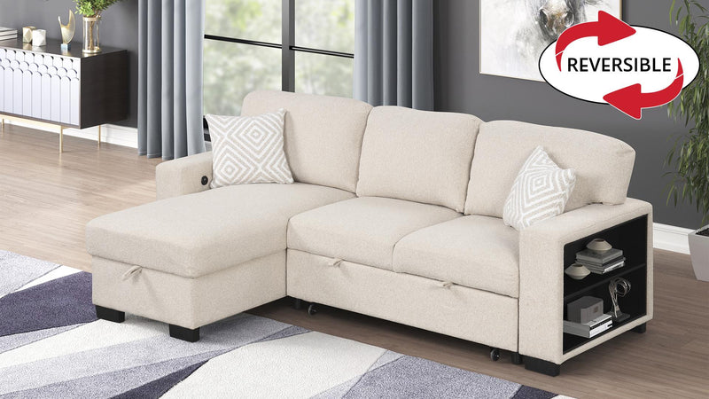 Pinto Sectional in Beige - Pinto Sectional in Beige