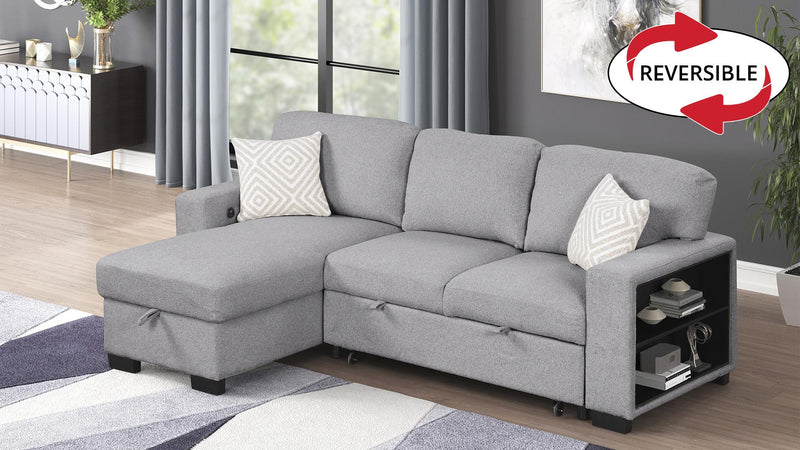 Pinto Sectional in Gray - Pinto Sectional in Gray