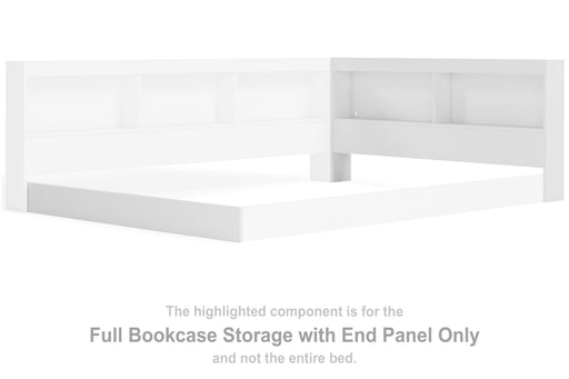 Piperton Full Bookcase Storage with End Panel - EB1221-165 - Gate Furniture