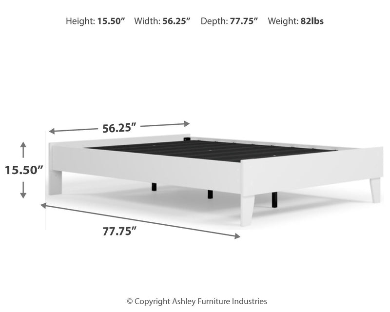 Piperton Full Platform Bed - Gate FurnitureFull Bed