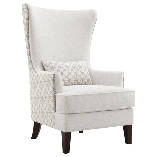 Pippin Upholstered High Wingback Accent Chair Latte - 904066