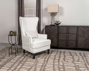 Pippin Upholstered High Wingback Accent Chair Latte - 904066