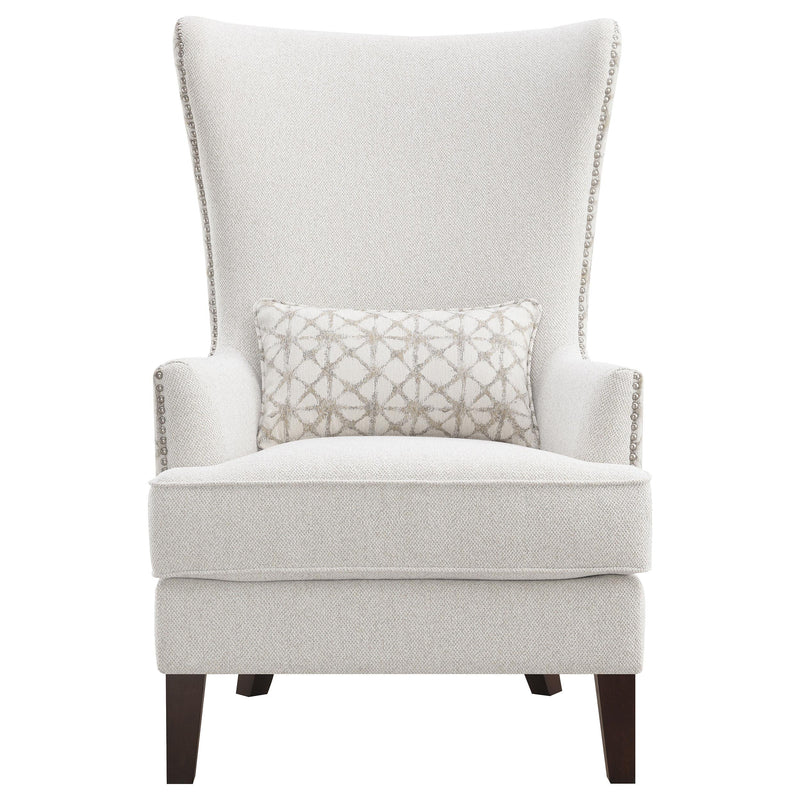 Pippin Upholstered High Wingback Accent Chair Latte - 904066