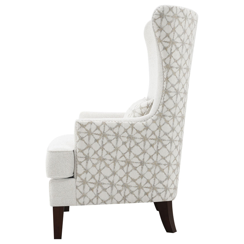 Pippin Upholstered High Wingback Accent Chair Latte - 904066