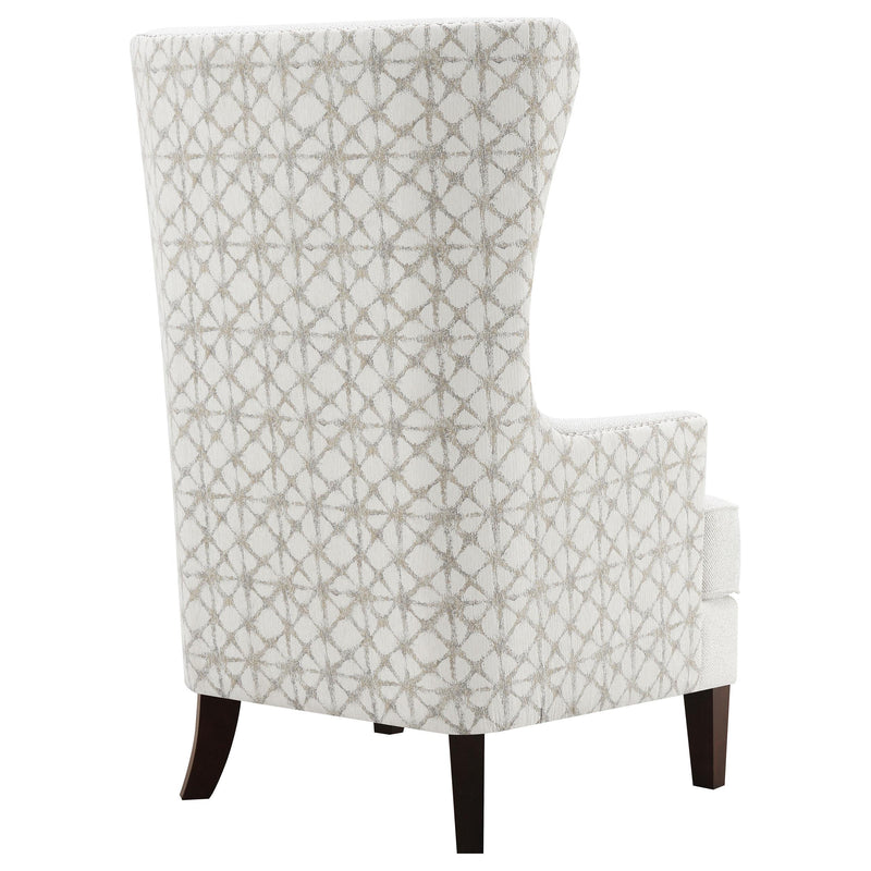 Pippin Upholstered High Wingback Accent Chair Latte - 904066