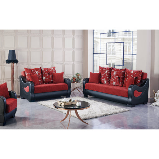Pittsburgh Red Sleeper Living Room Set - Gate FurnitureLiving Room Set