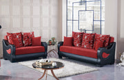 Pittsburgh Red Sleeper Living Room Set - Gate FurnitureLiving Room Set