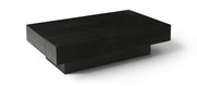 Plank Mango Wood Coffee Table in Black - 63011Black-CT