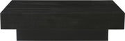 Plank Mango Wood Coffee Table in Black - 63011Black-CT