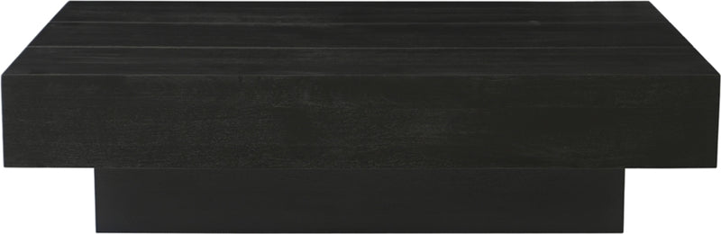 Plank Mango Wood Coffee Table in Black - 63011Black-CT