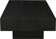 Plank Mango Wood Coffee Table in Black - 63011Black-CT