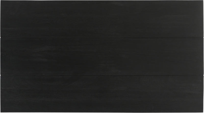 Plank Mango Wood Coffee Table in Black - 63011Black-CT