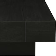 Plank Mango Wood Coffee Table in Black - 63011Black-CT