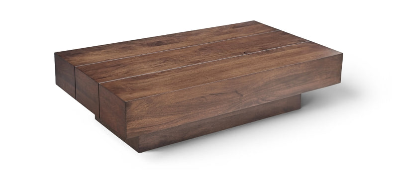 Plank Mango Wood Coffee Table in Brown - 63011Brown-CT