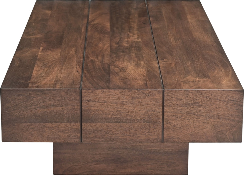 Plank Mango Wood Coffee Table in Brown - 63011Brown-CT