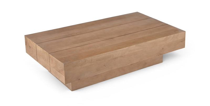 Plank Mango Wood Coffee Table in Natural - 63011Natural-CT