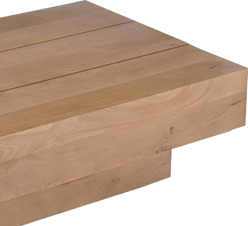 Plank Mango Wood Coffee Table in Natural - 63011Natural-CT