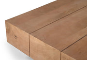 Plank Mango Wood Coffee Table in Natural - 63011Natural-CT