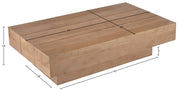 Plank Mango Wood Coffee Table in Natural - 63011Natural-CT