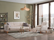 Platin 3-pieces (Sofa & Loveseat & Chair) Livingroom in Beige - 200-ELIF-PLA-A401-321