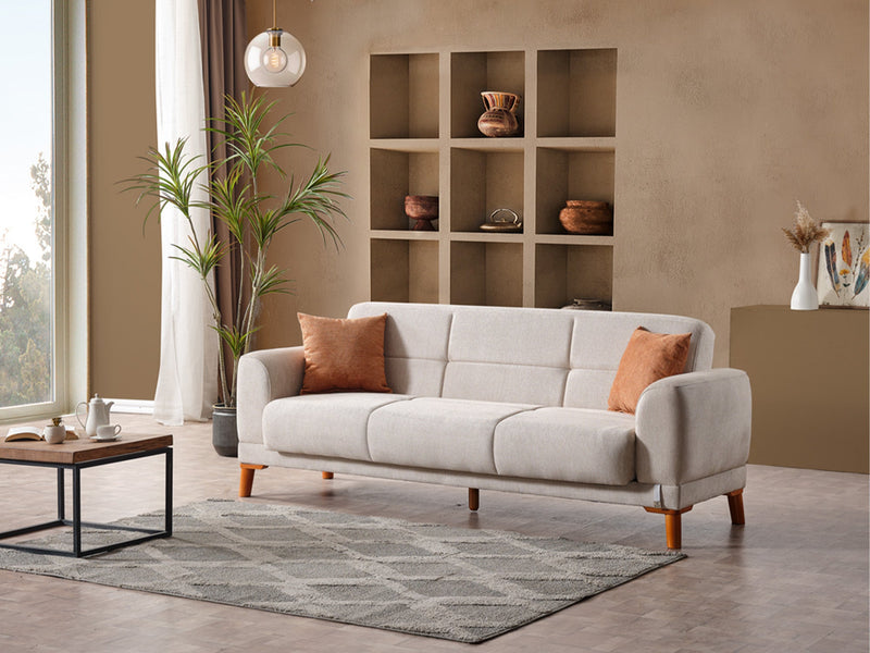 Platin 3-pieces (Sofa & Loveseat & Chair) Livingroom in Beige - 200-ELIF-PLA-A401-321