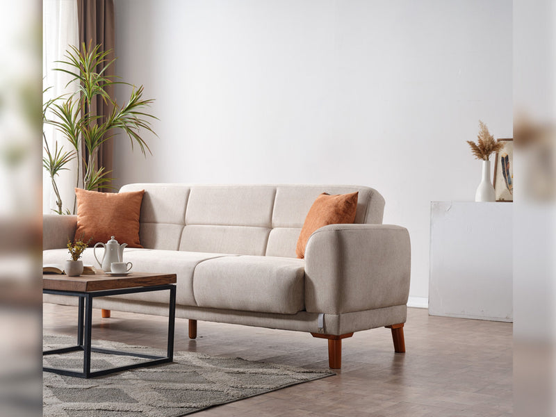Platin 3-pieces (Sofa & Loveseat & Chair) Livingroom in Beige - Brick - 200-ELIF-PLA-A403-321