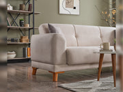 Platin 3-pieces (Sofa & Loveseat & Chair) Livingroom in Beige - Brick - 200-ELIF-PLA-A403-321