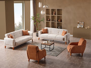 Platin 3-pieces (Sofa & Loveseat & Chair) Livingroom in Grey - 200-ELIF-PLA-A402-321