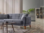 Platin 3-pieces (Sofa & Loveseat & Chair) Livingroom in Grey - 200-ELIF-PLA-A402-321