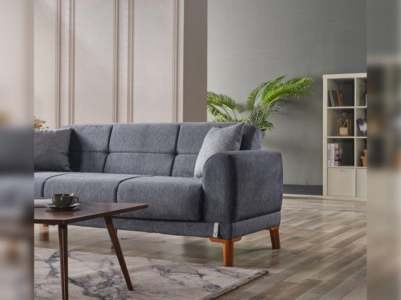 Platin 3-pieces (Sofa & Loveseat & Chair) Livingroom in Grey - 200-ELIF-PLA-A402-321