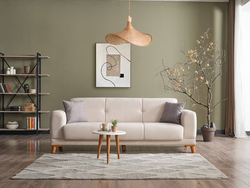 Platin Convertible Loveseat in Beige - 200-ELIF-PLA-A401-2