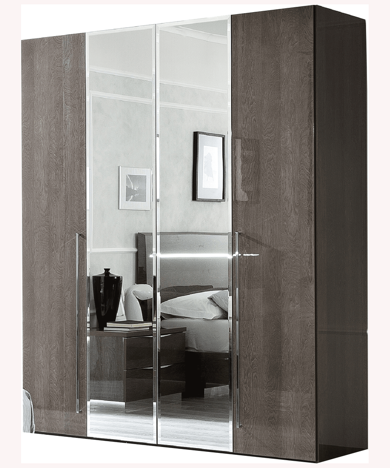 Platinum 4 Door Wardrobe with 2 Mirrors - i23982