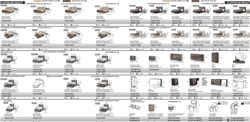 Platinum Bedroom Betullia Sabbia By Camelgroup – Italy Set - Gate Furniture