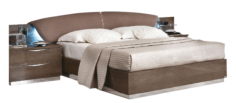 Platinum Drop Bed Silver Birch Queen - Gate Furniture