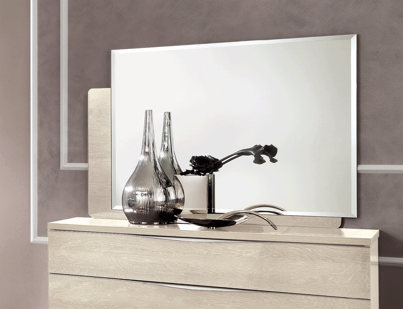 Platinum Ivory Mirror For Dresser - i37894 - Gate Furniture
