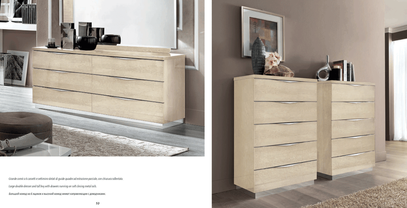 Platinum Legno Bedroom Ivory Betullia Sabbia Set - Gate Furniture
