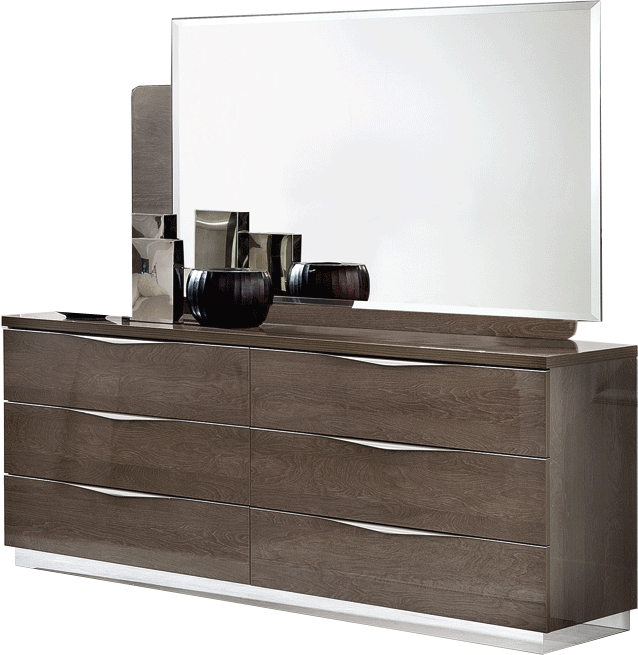 Platinum LEGNO Dressers & Mirror SILVER BIRCH SET - p11040